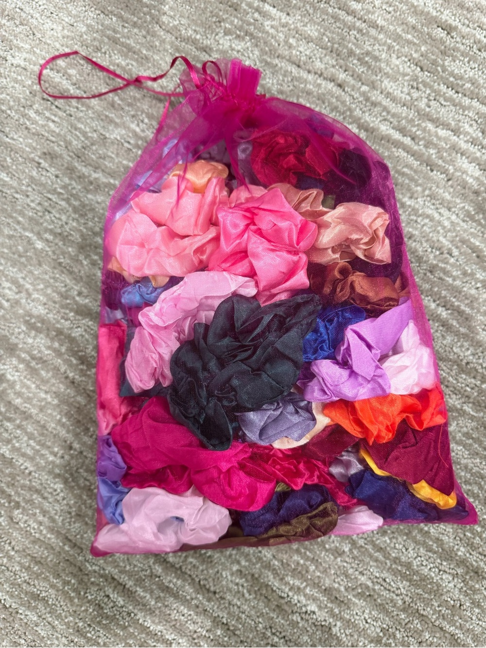 Assorted Multicolor Kids Scrunchie Pack (60 pieces)